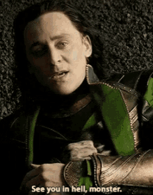 Loki Tom Hiddleston GIF - Loki Tom Hiddleston See You In Hell GIFs
