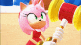 Sonic Dream Team Amy Rose GIF - Sonic Dream Team Amy Rose Hands On Hips GIFs