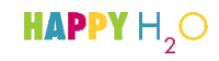 a colorful sign that says happy h2o2 on it