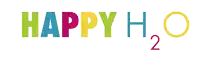 a colorful sign that says happy h2o2 on it