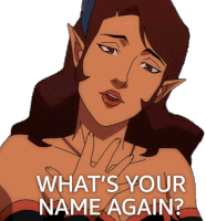 Whats Your Name Again Vexahlia Sticker - Whats Your Name Again Vexahlia The Legend Of Vox Machina Stickers