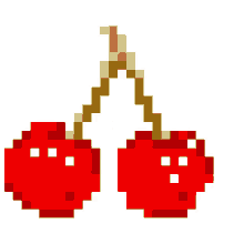 pixel art cherries cherries pixel art fruits giacomo cerri