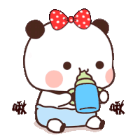 Bubu Baby Bubu Milk Sticker - Bubu Baby Bubu Milk Bubu Bear Stickers