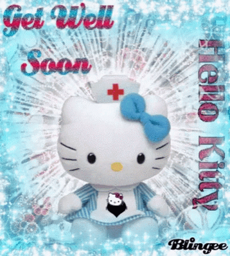 hello kitty get well soon