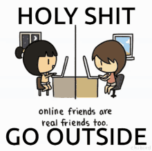Holyshitgooutside Online Friends Are Real Friends Too GIF - Holyshitgooutside Online Friends Are Real Friends Too Reddit Moment GIFs