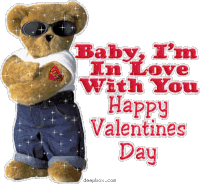 Valentine Teddy Bear Sticker - Valentine Teddy Bear Love Stickers