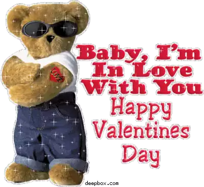 Valentine Teddy Bear Sticker - Valentine Teddy Bear Love Stickers