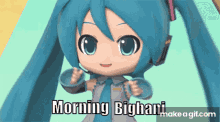Morning Miku B Mornig GIF - Morning Miku B Mornig Hatsune Miku GIFs