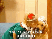 new years kiss full house olsen dog kiss