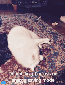 Samoyed Lazy GIF - Samoyed Lazy Energysave GIFs