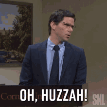 Oh Huzzah Mikey Day GIF - Oh Huzzah Mikey Day Saturday Night Live GIFs