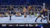 wrestlers in a ring with the number 20 on the bottom right