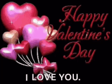 Happy Valentines Day Balloon GIF - Happy Valentines Day Balloon Sparkling GIFs