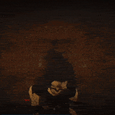 a screenshot of a video game shows a skeleton with glowing yellow eyes