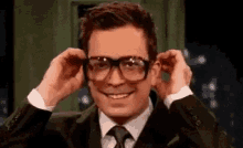 Glasses Jimmy Fallon GIF - Glasses Jimmy Fallon Playful GIFs