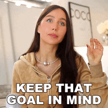 Keep That Goal In Mind Lisa Alexandra GIF - Keep That Goal In Mind Lisa Alexandra Coco Lili GIFs