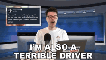 Im Also A Terrible Driver Benedict Townsend GIF - Im Also A Terrible Driver Benedict Townsend Youtuber News GIFs