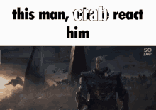 This Man Crab React Him Discord GIF - This Man Crab React Him Discord Crab React GIFs