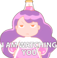 I Am Watching You Bee Sticker - I Am Watching You Bee Bee And Puppycat Stickers