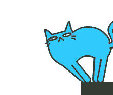 Cat Crazy Blue Cat GIF - Cat Crazy Blue Cat Jump GIFs