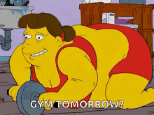 fat girls simpsons fat work out gym tomorrow