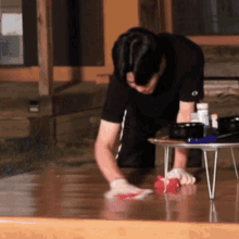 Day6dowoon Cleaning Dowoon Wiping Table GIF