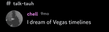 a black and white photo of a woman with the words i dream of vegas timelines