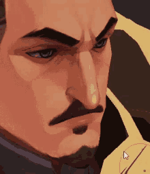 Moving Mustache Raised Mustache GIF - Moving Mustache Raised Mustache Frown GIFs