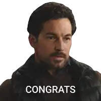 a man with a beard says that 's huge on a white background