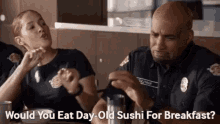Station19 Andy Herrera GIF - Station19 Andy Herrera Would You Eat Day Old Sushi For Breakfast GIFs