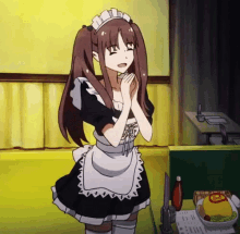 Maid Clapping GIF - Maid Clapping Singing GIFs