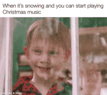 home alone christmas music snowing