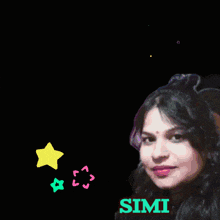 a picture of a woman with the words you are the best simi