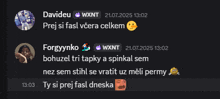 a screenshot of davideu wxnt and forgyynko