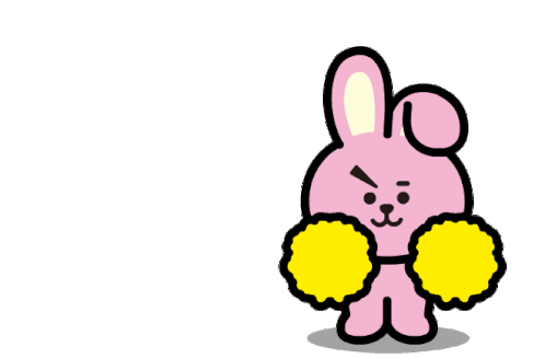 Pinkish Tough Sticker - Pinkish Tough Bunny Stickers