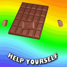 Help Yourself Chocolate GIF - Help Yourself Chocolate Chocolate Bar GIFs