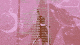 a pink background with a list of names including senior publishing manager