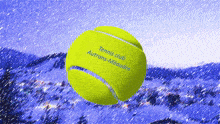 a tennis ball with the words tennis club autrans-meaudre on it