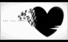 Are You Happy GIF - Black Heart Broken Heart Heart GIFs