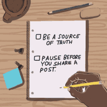 Be A Source Of Truth Pause Before You Share A Post GIF - Be A Source Of Truth Pause Before You Share A Post Misinformation GIFs