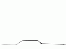 a black and white drawing of a road with a few lines