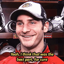 Patrick Sharp Yeah I Think That Was The Best Part For Sure GIF - Patrick Sharp Yeah I Think That Was The Best Part For Sure The Best Part GIFs