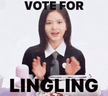 Lingling Vote For Lingling GIF - Lingling Vote For Lingling Ling Ling GIFs