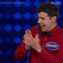 Double High Five Family Feud Canada GIF - Double High Five Family Feud Canada Nice GIFs
