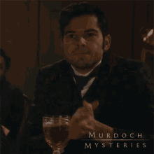 Clapping Detective Llewellyn Watts GIF - Clapping Detective Llewellyn Watts Murdoch Mysteries GIFs
