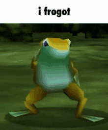 Frog Forgot GIF - Frog Forgot Frogger GIFs