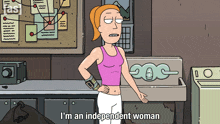 I'M An Independent Woman Summer Smith GIF - I'M An Independent Woman Summer Smith Rick And Morty GIFs