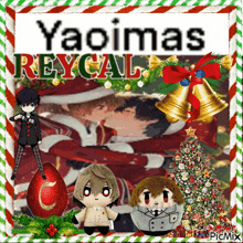 a yaoimas reycal christmas card with stuffed animals