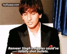 Ranveer Singh'S Nipples Could'Vetotally Shot Bullets..Gif GIF - Ranveer Singh'S Nipples Could'Vetotally Shot Bullets. Person Human GIFs