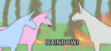 charlie unicorn rainbow puke